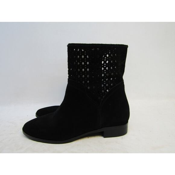 MICHAEL KORS Womens Size 8.5 M Black Suede High Ankle Fashion Boots Bootie - Picture 1 of 11